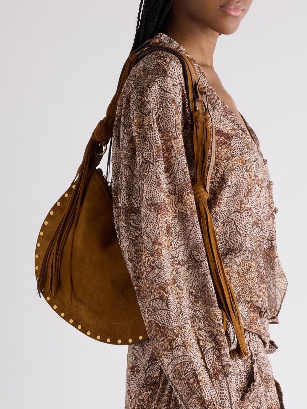 NWT Isabel Marant Osaka suede‎ shoulder bag - Picture 2 of 5